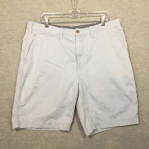 Polo Ralph Lauren Mens Size 38 Chino Shorts Relaxed Fit Light Blue Preppy FLAW